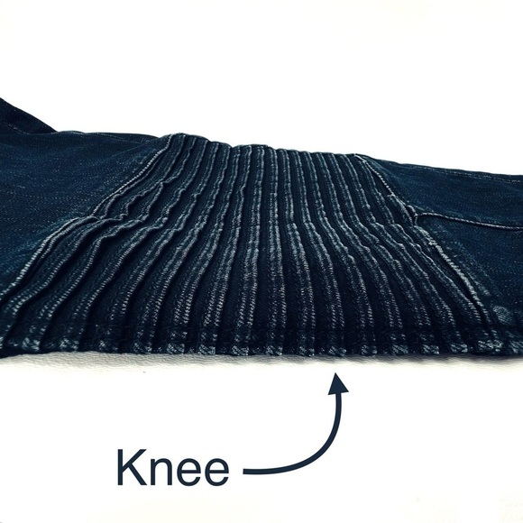 Hudson Jeans Stark Moto Pant Skinny Blue Wild Dark Wash Blue Size 27 (4) New NWT - Picture 10 of 12